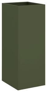 Odlingslåda olivgrön 32x29x75 cm kallvalsat stål