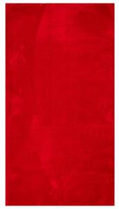 Mjuk matta HUARTE med kort lugg tvättbar röd 60x110 cm