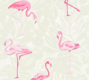 Flamingo Tapet Boys & Girls Ovävd Rosa - AS Creation