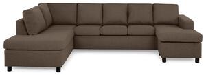 NEW YORK U-soffa XL Divan Höger Brun -