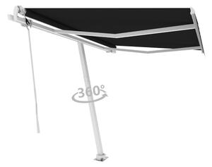 Fristående markis automatisk 300x250 cm antracit - Grå