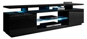 LUDWIG TV-bänk 180 cm med LED Svart -