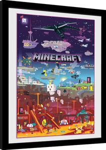 Inramad poster Minecraft - World Beyond