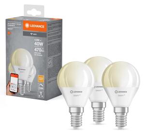 KIT 3x LED Ljusreglerad glödlampa SMART+ P40 E14/4,9W/230V 2700K Wi-Fi - Ledvance