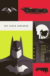 Konsttryck Batman - The caped crusader, (26.7 x 40 cm)