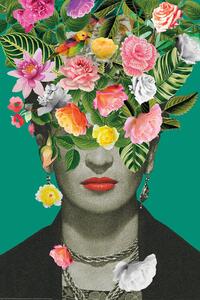 Poster, Affisch Frida Floral