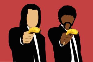Poster, Affisch Banana Scene