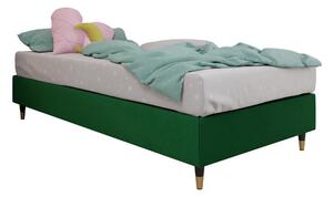 KERANZA Ramsäng 80x200 cm Sammet/Mörkgrön/ -