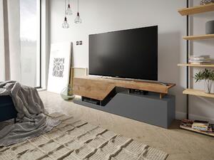 BARATIER Tv-bänk 160 cm Natur/Antracit -