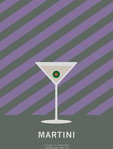 Illustration Drink Martini, Paperago