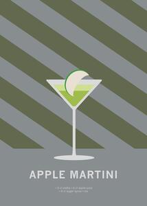 Illustration Drink Apple Martini, Paperago