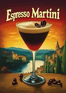 Illustration Espresso Martini Vintage, Andreas Magnusson