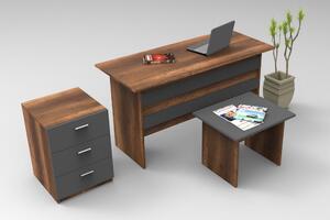 Palenque Möbelset Kontor Teak/Antracit -