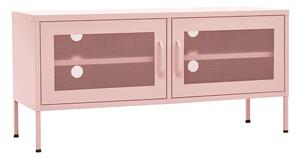 Tv-bänk pink 105x35x50 cm stål - Rosa