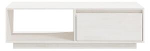 Soffbord vit 110x50x33,5 cm massiv furu - Vit
