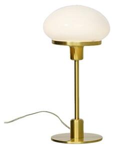 Aneta Lighting New August Bordslampa Liten 18X36, Mässing/Vit