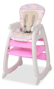 3-i-1 Konvertibel barnstol med bord rosa - Rosa