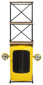 Vinhylla traktor gul 49x31x170 cm massivt mangoträ - Gul