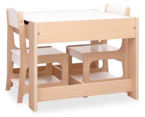 Barnbord med 2 stolar MDF - Brun