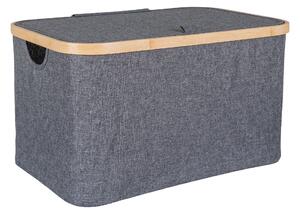 HOUSE NORDIC Noto Korg - Korg, bambu/v&aumlv, m&oumlrkgr&aring, 30x45x25 cm