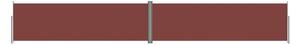 Infällbar sidomarkis brun 180x1200 cm - Brun