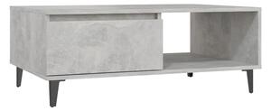 Soffbord betonggrå 90x60x35 cm spånskiva - Grå