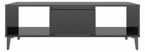Soffbord svart högglans 103,5x60x35 cm spånskiva - Svart