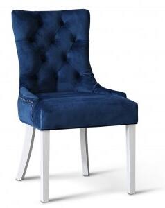 2 st Tuva stol i blå sammet med rygghandtag - Klädda & stoppade stolar, Matstolar & Köksstolar, Stolar
