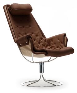 DUX - Jetson Classic Soft Läder Brun - Fåtöljer - Bruno Mathsson - Brun - Läder/Naturmaterial/Metall/Syntetiskt