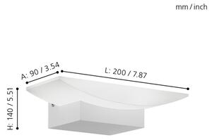 Eglo 96037 - LED Väggbelysning METRASS 1xLED/5.5W/230V