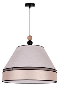 Duolla - Ljuskrona med textilsladd AVIGNON 1xE27/15W/230V diameter 60 cm beige