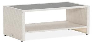 BAHAMAS Bord med Hylla 113x58 Vit -