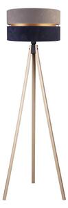 Duolla - Golvlampa DUO 1xE27/60W/230V diameter 44 cm grå/blå/beige