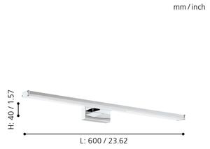 Eglo 96065 - LED badrumslampa PANDELLA 1 LED/11W/230V