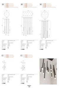 Redo 01-2046 - LED ljuskrona med textilsladd MADISON 8xLED/4W/230V guld