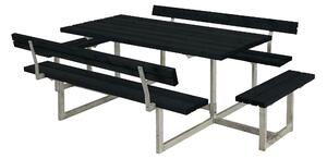 PLUS Basic bord- och bänkset med 2 ryggstöd + 2 påbyggnader -