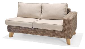 BAHAMAS 2-sits Soffa Vänster Beige/Teak -