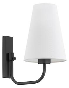 Argon 8376 - Vägglampa SAFIANO 1xE27/15W/230V svart