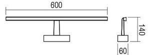 Redo 01-1674 - LED Badrum spegelbelysning NEPTUNE LED/12W/230V IP44