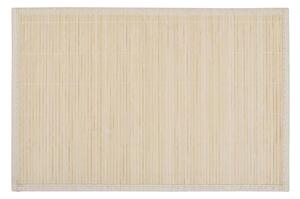 6 Bordstabletter i bambu 30x45 cm naturfärg - Beige