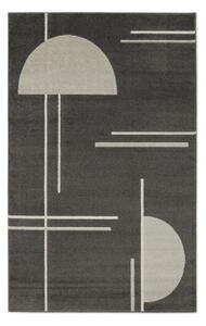 Florence Modern svart - maskinvävd matta