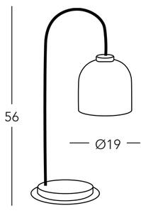 Kolarz A1352.71.Gr - Bordslampa NONNA 1xE27/60W/230V ek/vit/grå