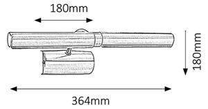 Brilagi - tavelbelysning DANAE 2xE14/40W/230V brons