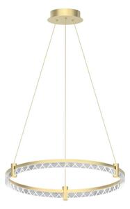 LED ljuskrona med textilsladd ELEGANCE LED/36W/230V diameter 60 cm guld