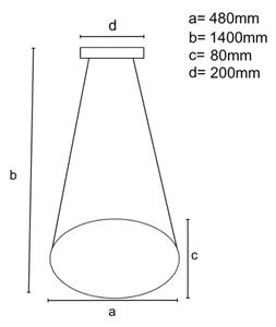 LED ljusreglerad ljuskrona på textilsladd LED/65W/230V 3000-6500K krom + fjärrkontroll