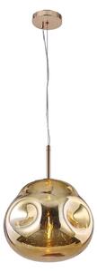 Klausen 111003 - Ljuskrona med upphängningsrem VITRO 1xE27/10W/230V diameter 35 cm gyllene