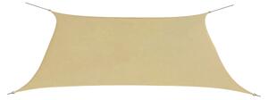 Solsegel Oxfordtyg rektangulärt 2x4 m beige - Beige