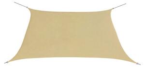 Solsegel Oxfordtyg fyrkantigt 2x2 m beige - Beige