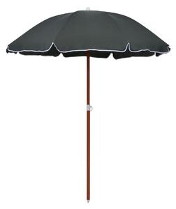 Parasoll med stålstång 180 cm antracit - Grå