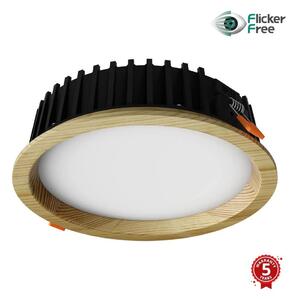 APLED-LED-lampa RONDO WOODLINE LED/12W/230V 4000K diameter 20 cm tall massivt trä